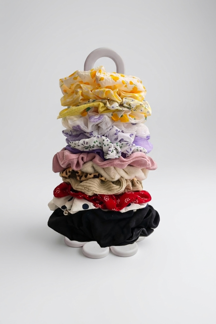 Rangement chouchous fleur