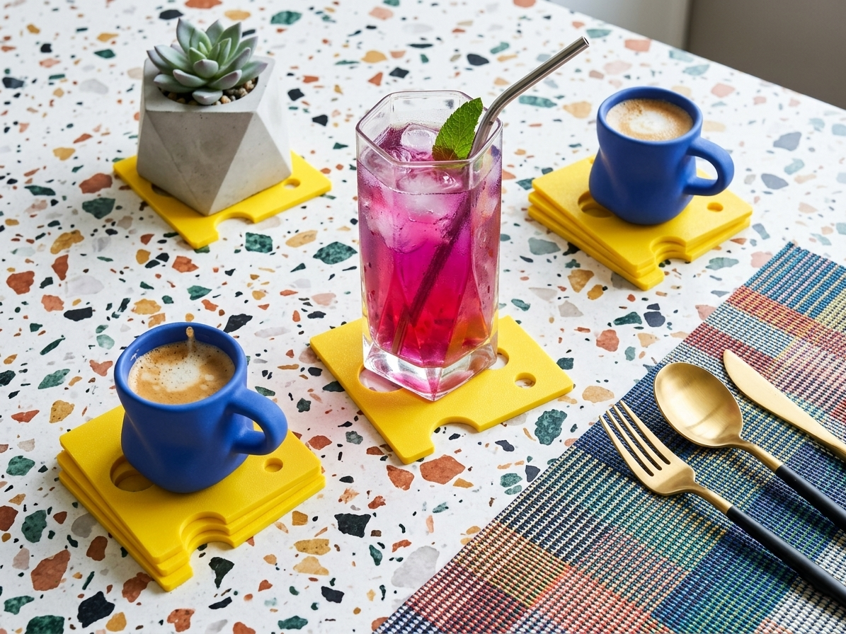 Set de 6 dessous de verre Fromage